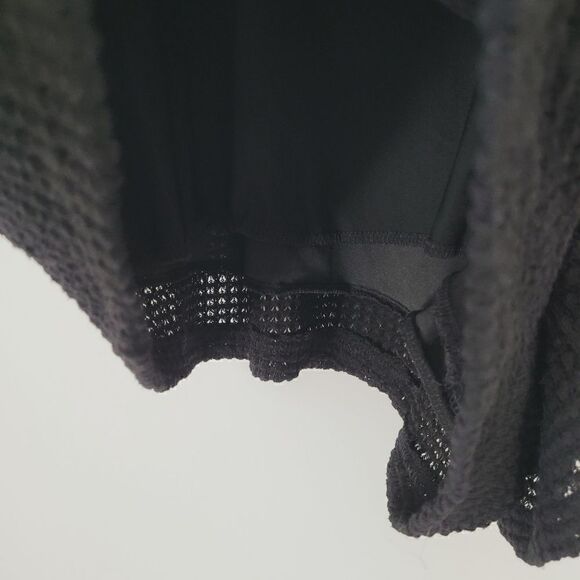 Shein Curve Black Pull On Waffle Shorts Size 4XL - Picture 7 of 7